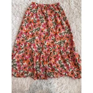 Paisley Lane Girls Sz. 8 Floral Maxi Skirt. Soft, Exc. Quality, Cute